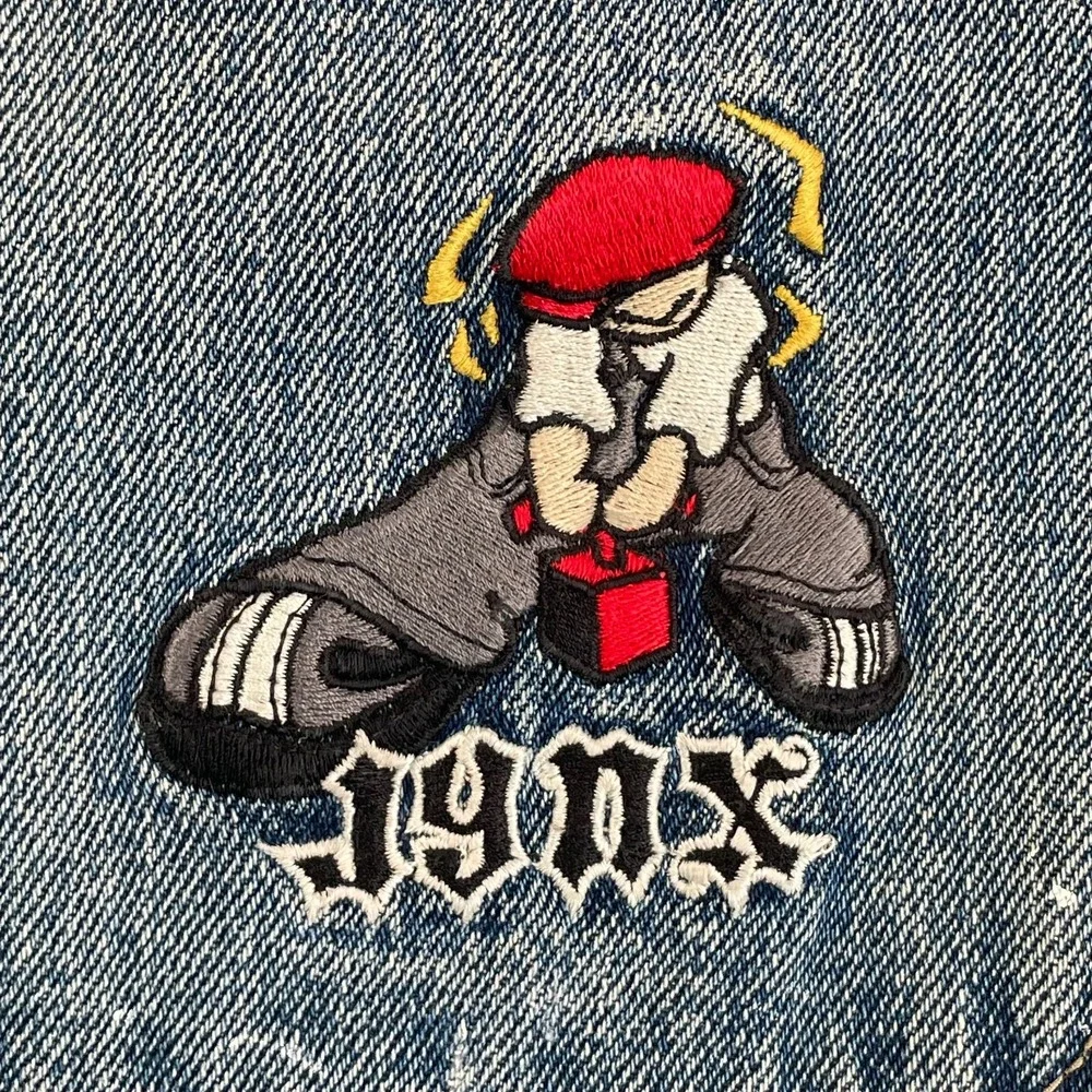 Vintage 90s Jynx Jeans Men Actual 26x27 Wide Baggy Skater Blue Denim Made‎ USA